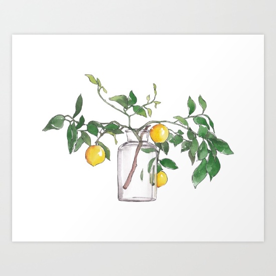 lemon-branch-prints